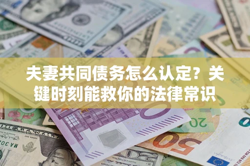 济南夫妻共同债务怎么认定？关键时刻能救你的法律常识