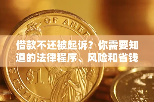 济南借款不还被起诉？你需要知道的法律程序、风险和省钱技巧