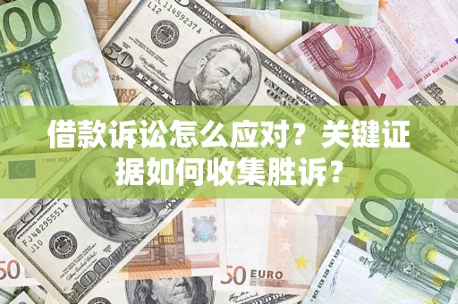 济南借款诉讼怎么应对？关键证据如何收集胜诉？