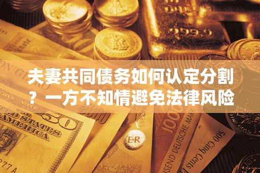 济南夫妻共同债务如何认定分割？一方不知情避免法律风险必看！